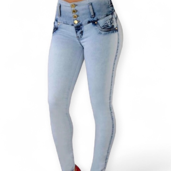 JEAN COLOMBIANO LEVANTA COLA TIPO SKINNY - Picture 1 of 2